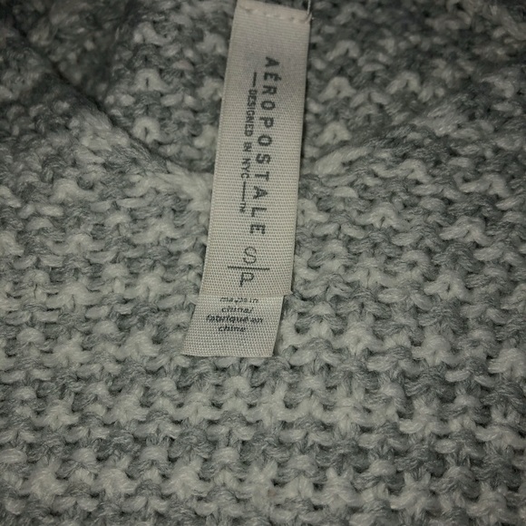 aeropostale long knit off the shoulder sweater - Picture 2 of 2